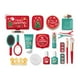thumbnail image 1 of Set de maquillaje de juguete con empaque navideño, borla de polvos, brochas de maquillaje. 25 piezas, 1 of 9