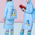 thumbnail image 2 of TELOLY Toddler Rain Jacket,Water-Resistant Layer Kids Rain Jacket,Rainy Day Ready Girls Rain Jacket,Blue, 2 of 3