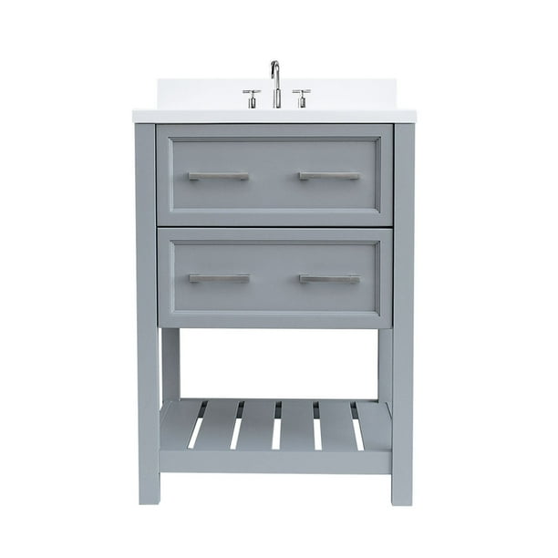 Sherri 25 Inch Gray Bathroom Vanity With Cultured Marble Single Basin Top Com - 25 Inch Bathroom Vanity Without Top Sherri 25 Inch Gray Bathroom Vanity With Cultured Marble Single Basin Top Com - 25 Inch Bathroom Vanity Without Top