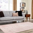 thumbnail image 3 of Unique Loom Kamala Washable Collection Area Rug - Animal print (4' 1" x 6' 1" Rectangle Rose Pink/Ivory), 3 of 9