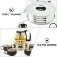 thumbnail image 4 of EeaseCA Stainless Steel Teapot Warmer Tea Coffee Glass Pot Candle Heating Base Warmer, 4 of 7