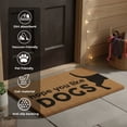 thumbnail image 3 of Abbott Collection 35-FWD-AN-2372 Graphic Hope You Like Dogs Doormat, 18x30 inches L, Natural/Black, 3 of 6