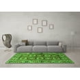 thumbnail image 3 of Ahgly Company Indoor Square Oriental Green Industrial Area Rugs, 6' Square, 3 of 4