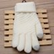thumbnail image 4 of Women's Winter Touch Screen Gloves Warm Fleece Lined Knit Gloves Elastic Cuff Winter Texting GlovesWhite, 4 of 4