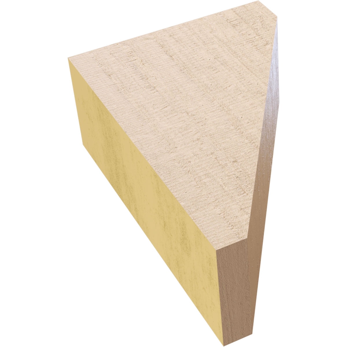 2"W x 4"D x 6"H Classic Concord Rough Cedar Woodgrain TimberThane Corbel, Primed Tan