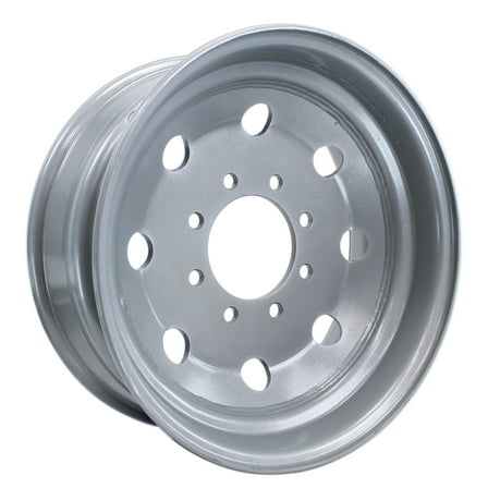 Trailer Wheel 17.5" 17.5X6.75 Hub Centric 8 Lug On 6.5" Center Silver Modular Rim