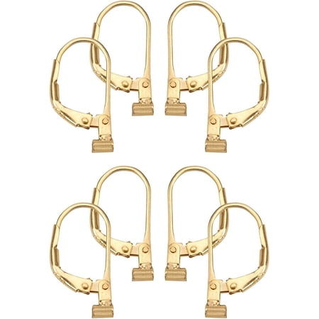 4 Pair of Earring Converters Converts Post Earrings to Lever Back