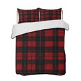 thumbnail image 2 of Quilts Queen Size, Red Black Buffalo Plaid Soft Comforter Bedding Set for Bed, Farmhouse Geometric Checkered Lightweight Quilted Bedspread with Pillow Cover(2 Pieces) for All Season, 90x96 Inch, 2 of 9