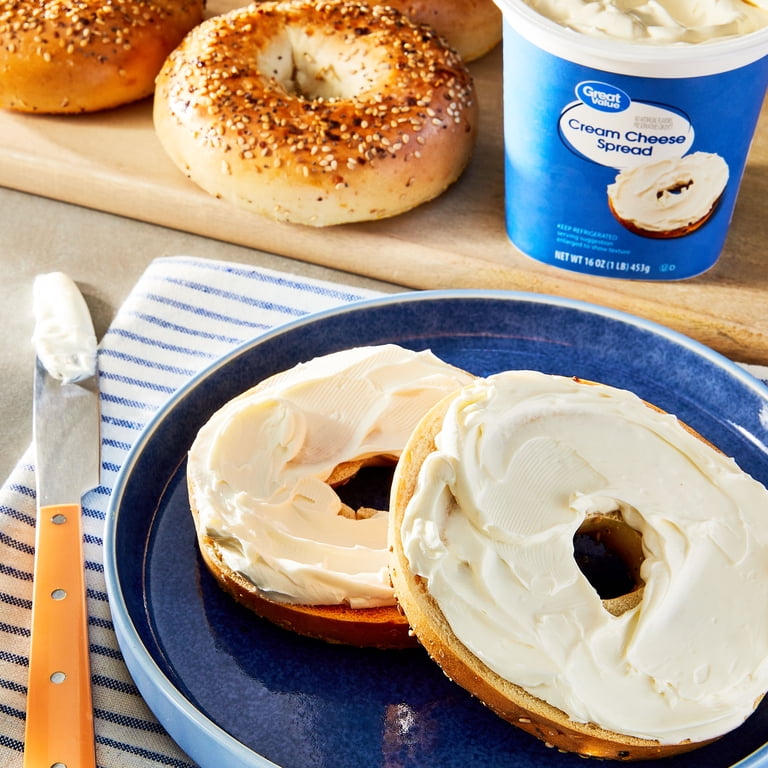 Great Value Cream Cheese Spread, 16 oz Tub, Smooth and Spreadable