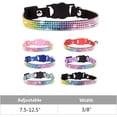 thumbnail image 5 of Mumup 1Pack Cat Collar Breakaway Bling Diamond Rhinestone with Bell Adjustable for Cats and Kitten Girl boy, 5 of 6
