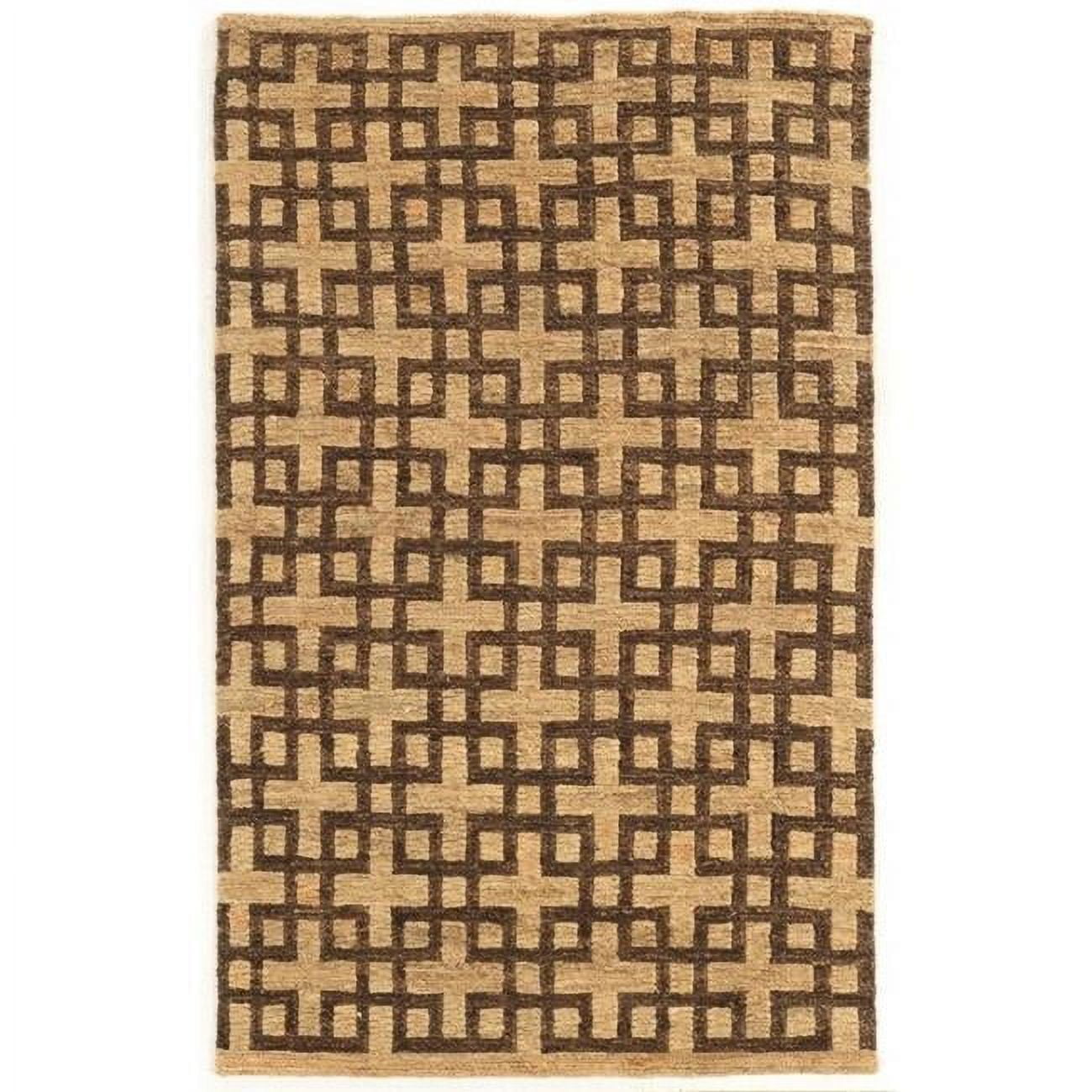 5X8 SOUMAK BEIGE AND