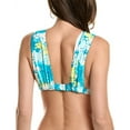 thumbnail image 2 of Carmen Marc Valvo womens  Ruched Bikini Top, m, Blue, 2 of 3