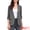 Dark Gray, variant on Women's Ruched 3/4 Sleeve Shawl Collar Dressy Suit Jacket S Cream White