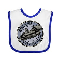 Inktastic Steam Train Kid Who Loves Trains Boys Baby Bib