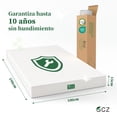 thumbnail image 3 of Colchón Individual Memory Foam  en Caja, 3 Capas de Espuma de Alta Densidad a conciliar el sueño, 100x190x15 cm-Blanco, 3 of 9