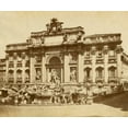 thumbnail image 2 of Brogi, Giacomo 14x12 White Modern Wood Framed Museum Art Print Titled - The Trevi Fountain, 2 of 4