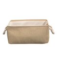 thumbnail image 1 of undry Canasta de Almacenamiento de Ropa Cesto de Cesta con Asas, Kids Toys Bin, Books Basket - Beige M Sunnimix  Cesta de almacenamiento plegable, 1 of 8