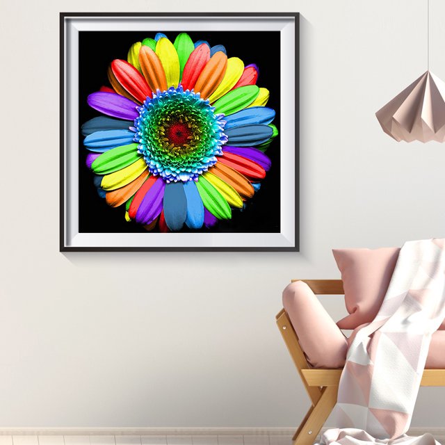 Cuadros Decorativos Diamante pintura 5D completo redondo taladro mosaico DIY Multi Color flor Kit arte decoración Ndcxsfigh Nuevos Originales