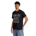 thumbnail image 6 of Retro Country Music Sucks Unisex Graphic Tee Shirt, Sizes S-5XL, 6 of 12
