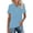 Blue, variant on Women's Contemporary Lapel Short Sleeve Solid Color Printed Button Down Casual Shirt Top Tunic Tops Summer Casual Daily Wear Holiday Travel Vacation Gift for Her/Him Navy XL