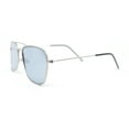 thumbnail image 3 of Concave Curved Metal Vintage Double Bridge Air Force Pilots Sunglasses Silver - Grey, 3 of 4