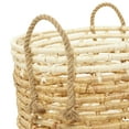 thumbnail image 4 of DecMode 17"W, 16"H Sea Grass Contemporary Storage Basket, Beige, 3-Piece, 4 of 11