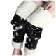 thumbnail image 1 of Gibobby Largo para hombres mujer elásticos de cintura alta con forro polar capris térmicos de longitud completa para entrenamiento de invierno (Negro, XL), 1 of 5