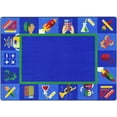 thumbnail image 2 of Full STEAM Ahead 5'4" x 7'8" Area Rug In Color Multi-Color:Multi,Material:Nylon, 2 of 2