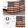 thumbnail image 3 of Retro American Flag Wrap Around Bed Skirts for King Bed 18" Drop, Bed Skirt with Adjustable Elastic Belt Dust Ruffle Bed Valance for Bedroom Hotel Luxury Vintage Shabby US Flag Bed Frame Cover, 3 of 7