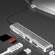 thumbnail image 4 of Adaptador Hub Portátil 5 Puertos USB 3.0 Hugo Lector de Tarjetas TF Gris, 4 of 10