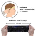 thumbnail image 5 of Easygdp Mathematica Science Sports Headband Non Slip Headband Unisex for Head Circumference 19.6 - 22.4 inch, 5 of 9