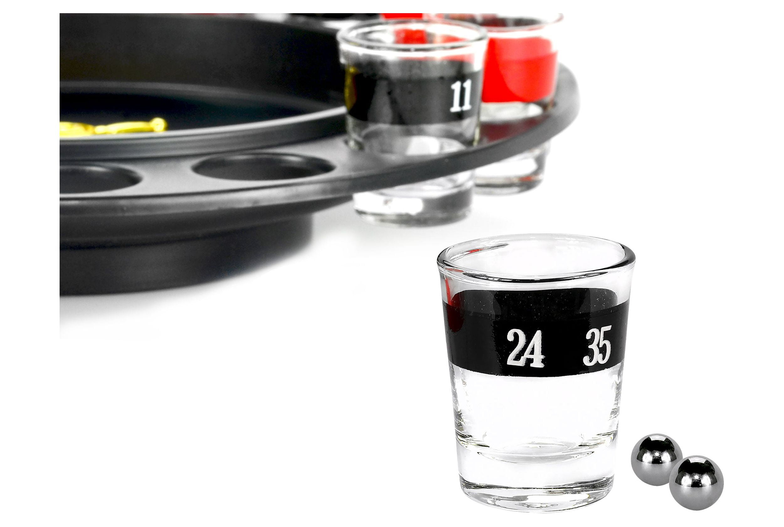 Jeu à boire Roulette Set avec 16 verres à shot 30 x 30 cm jeu de hasard  Party Fun Minimum 2 joueurs Casino,Idée cadeau,jeu de couple,cadeau de Noël