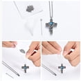 thumbnail image 2 of Crystal Cremation Jewelry Cross Urn Necklaces for Ashes for Women for Men, Retro Cross Keepsake Urn Memorial Necklace, 2 of 6