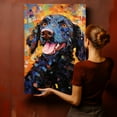 thumbnail image 4 of Curly Coated Retriever Dog Starry Night Van Gogh Wall Art Canvas for Living Room Oil Painting Artwork Landscape Canvas Artwok for Living Room Bedroom Home Decorations Wall Decor Large, 4 of 4