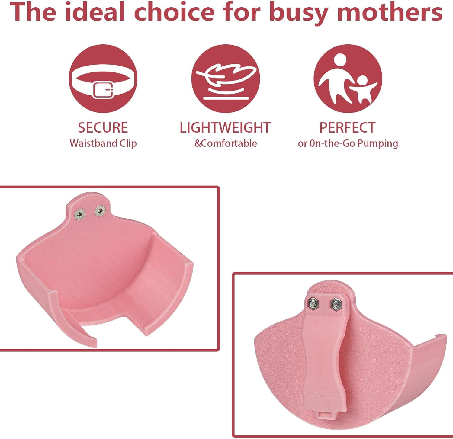 Pump Holster Case for Momcozy V1 Pro, Hands-Free Portable Breast Pump Holder, Lightweight Secure Design for Comfortable On-The-Go Use, Prevents Slipping and Discomfort