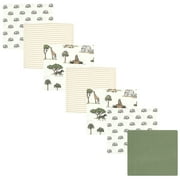 Luvable Friends Hudson Baby Flannel Receiving Blankets 7pk, Jungle Safari