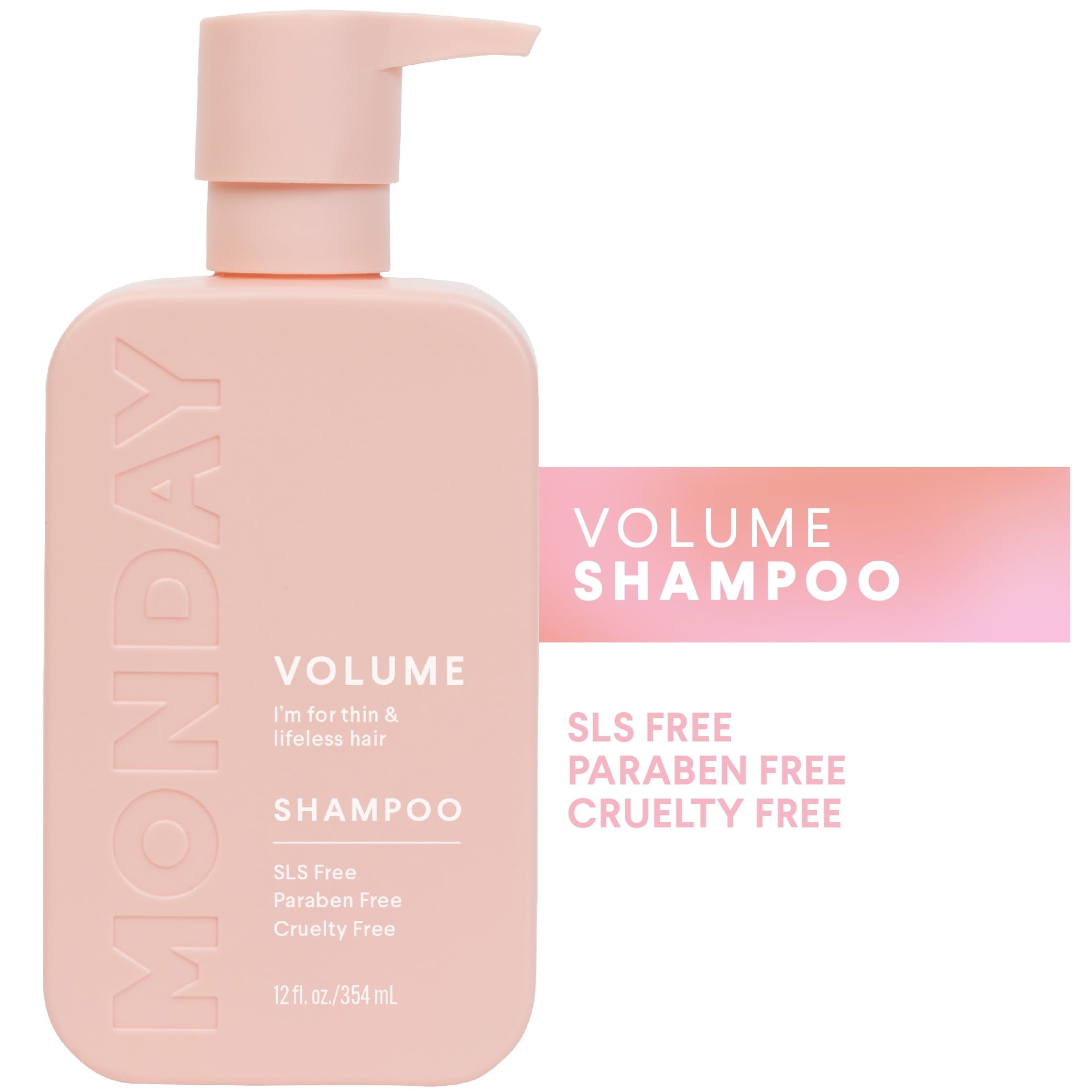 MONDAY Haircare VOLUME Shampoo SLS- and 354ml - Walmart.com