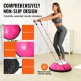 thumbnail image 4 of VEVOR 26" Half Exercise Ball Trainer Yoga Balance Stability Ball Resistance Band, 4 of 9