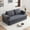 Grey, variant on 80" Corduroy Deep Seat Sofa Bed, Compressed Pull-Out Sofa Bed with High-resilience Foam, Luxury Pull-Out Sofa Bed with Ergonomic Design for Living Rooms, Grey