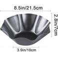 thumbnail image 2 of Tortilla Bowl Maker, Non-Stick Carbon Steel, Set of 2 Tostada Bakers, 8Inch, 2 of 6