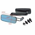 thumbnail image 5 of Qx-espejo retrovisor para motocicleta, espejos laterales convexos cuadrados negros, cristal azul para Harley, Honda, Suzuki, Yamaha, Kawasaki, 8/10mm, 5 of 5