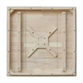 thumbnail image 3 of 36" x 36"  Natural Solid Wood Square Top Pedestal Table  - 29.9" Height, 3 of 11