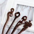 thumbnail image 4 of 2023 New Fashion Sandalwood Wood Chopstick Hair Stick Handmade Carved Retro Style Women Hair Styling Tools Accessories, 4 of 4
