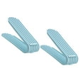 thumbnail image 4 of 2pcs Space Saving Shoes Storage Rack Bracket Shoe Rack Shoe Holder Stand Footwear Storage Rack for Home Shop (Sky-blue), 4 of 6