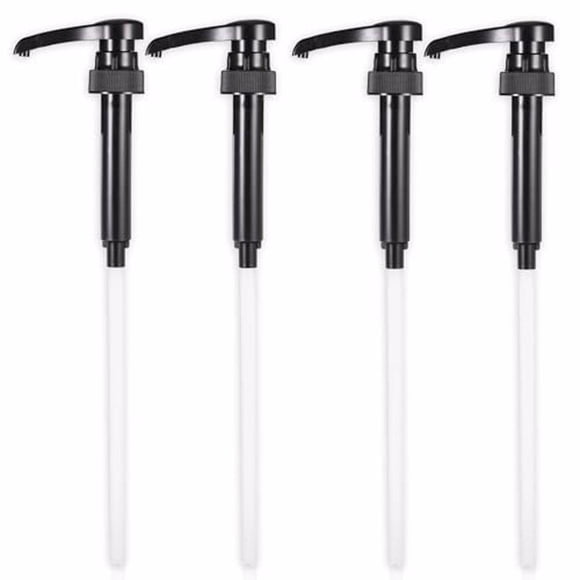 Unatoiry 4x Versatile And Efficient Syrup Pumps Dispenser For Easy Dispensing Black black-28-400 1Set