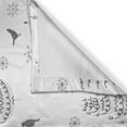 thumbnail image 3 of Ambesonne Christmas Kitchen Curtains, Winter Trees Snowflakes, 55"x45", Dark Grey and Pale Grey, 3 of 3