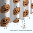 thumbnail image 6 of Halloween Pumpkin Grid Pattern Shower Curtain 72"x84" ,Bathroom Decorative Shower Curtains Set with 12 Hooks,Modern Waterproof Washable Shower Curtain, 6 of 6