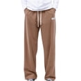 thumbnail image 1 of Pantalones largos para hombre, de color liso, con cordón, informales, de moda, largos, para hombre, 1 of 5