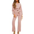 thumbnail image 1 of Mono holgado Happy Sailed de manga larga para mujer, talla M, color rosa, 1 of 7