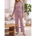 thumbnail image 4 of Cueply 2 Piece Sets for Women Outfits Casual Long Sleeve Lounge Matching Sets Clothing with Pockets, 4 of 9